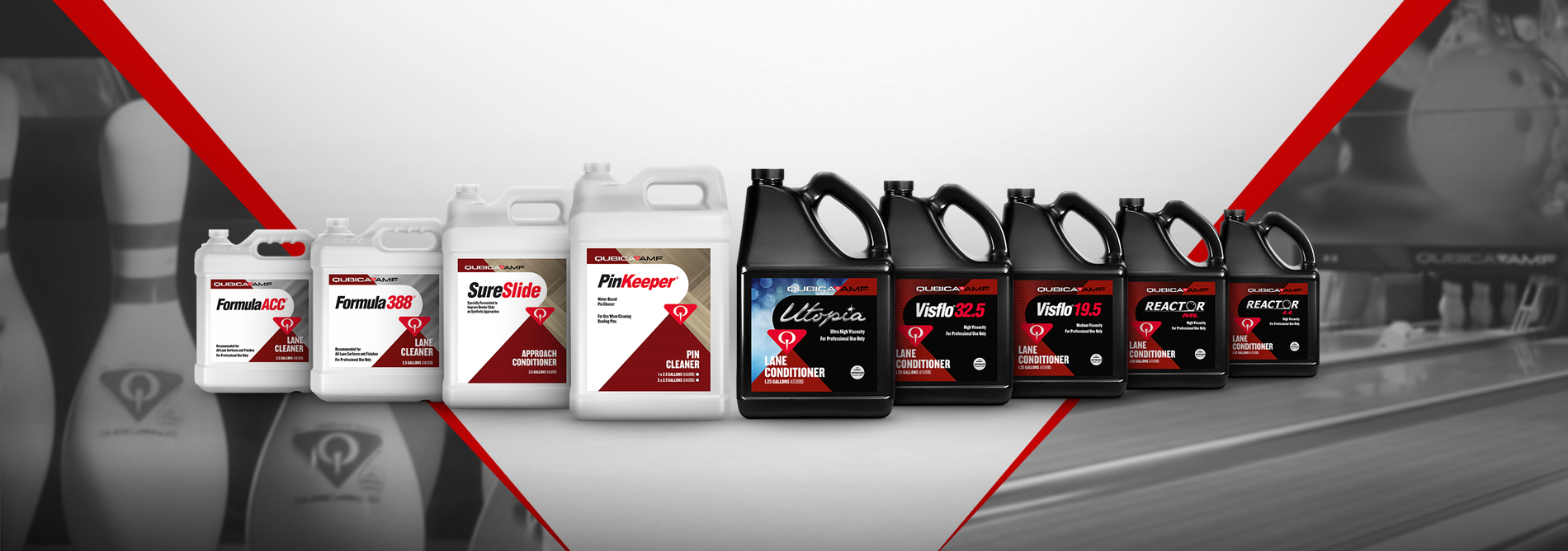 QubicaAMF Bowling Products Lance Care Supply banner slide all products